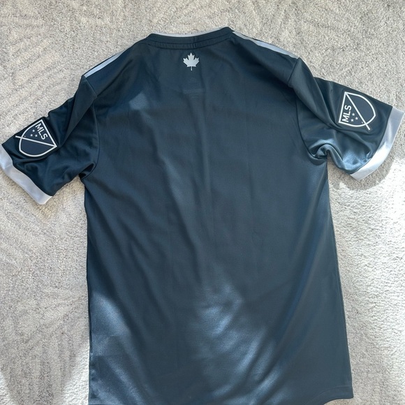 Adidas Vancouver Whitecaps FC Away Jersey Black/Silver Sz S - Picture 2 of 6